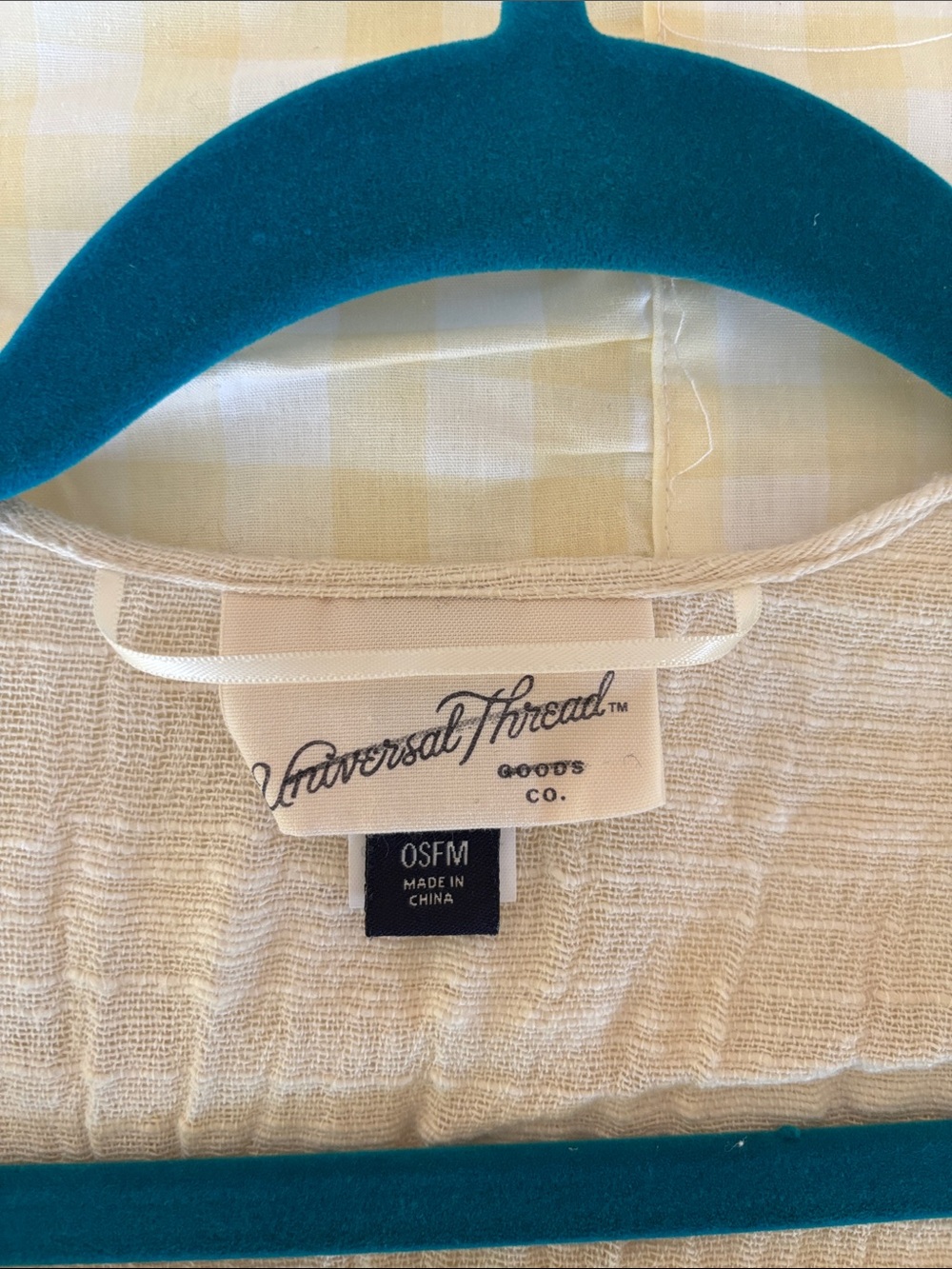 Universal Thread Cream Textured Knit caftan